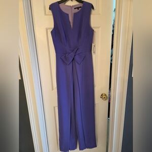 Elegant Purple Sleeveless Jumpsuit